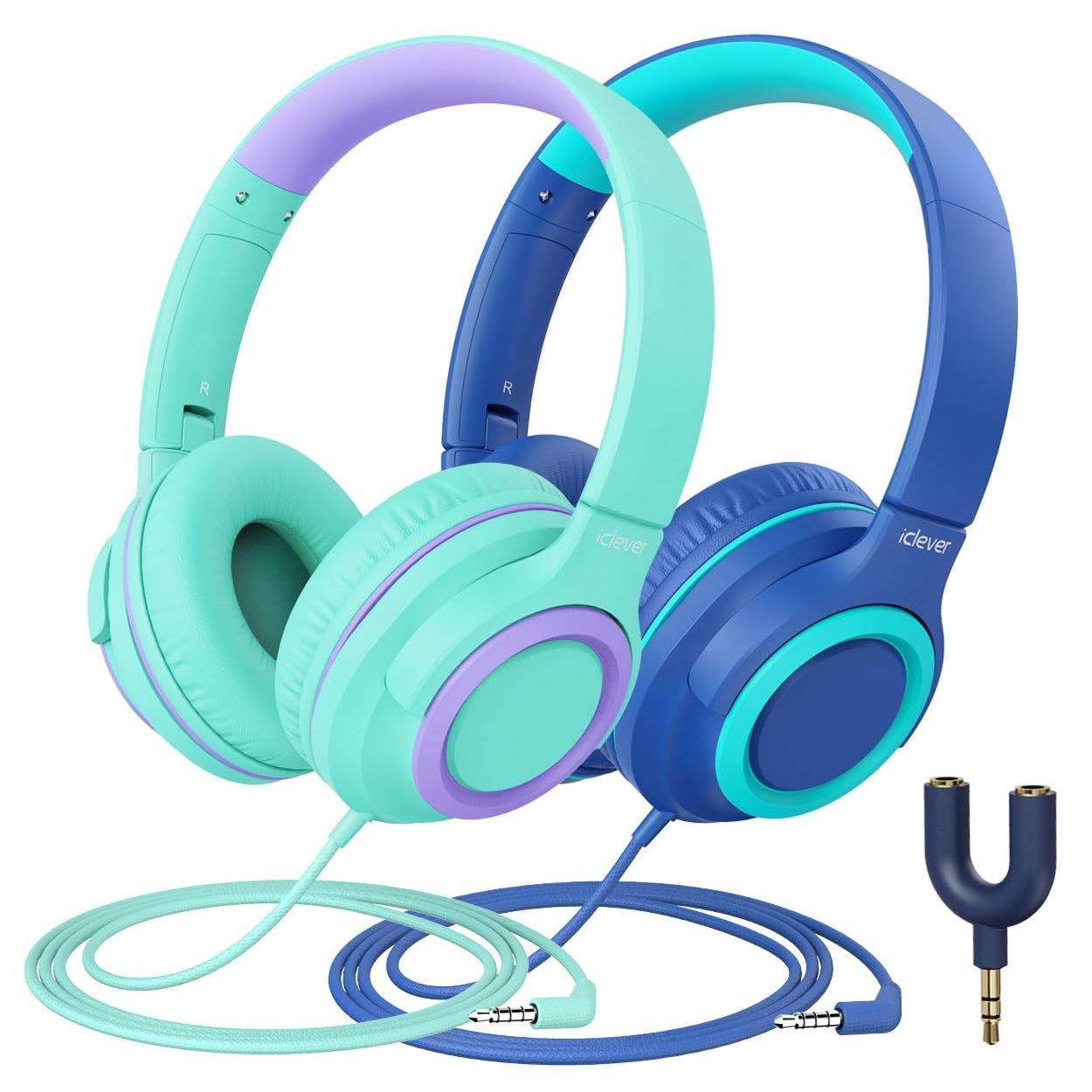 2-Pack iClever Kids Headphones HS22 (UK)