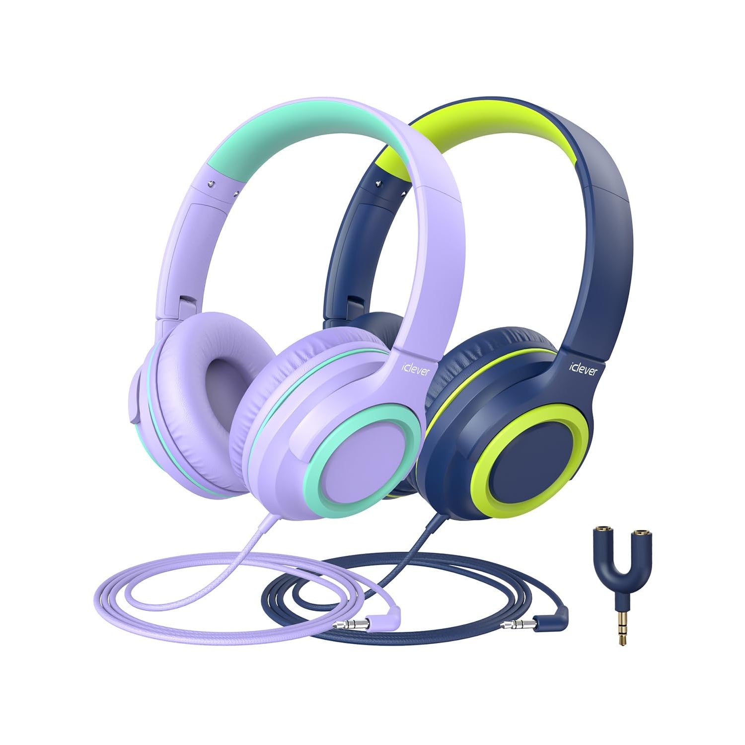 2-Pack iClever Kids Headphones HS22 (UK)