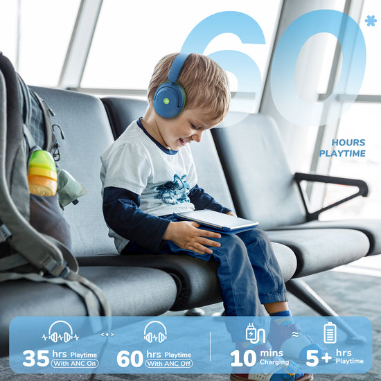 iClever BTH20 Active Noise Cancelling Headphones for Kids (UK)